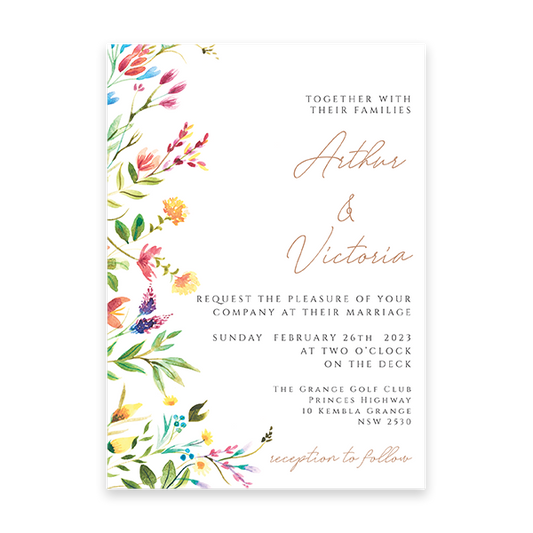 Bouquet Wedding invitations