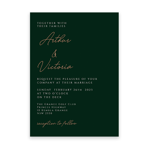 Forest Wedding invitations