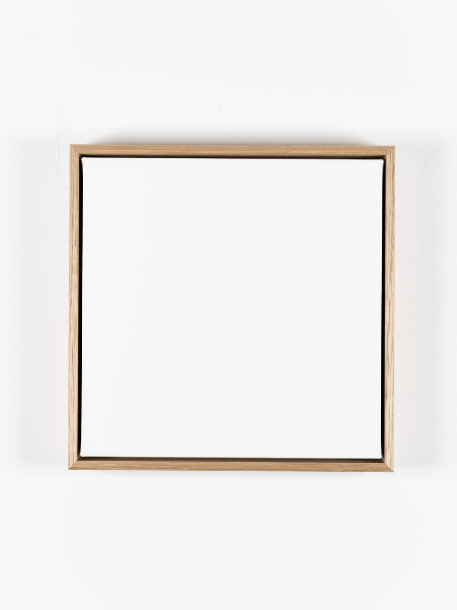 Canvas w. Australian Oak float frame - 100cm x 100cm