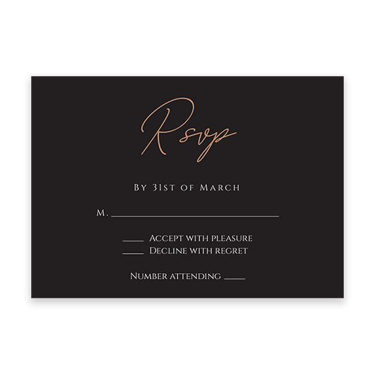 Onyx RSVP cards
