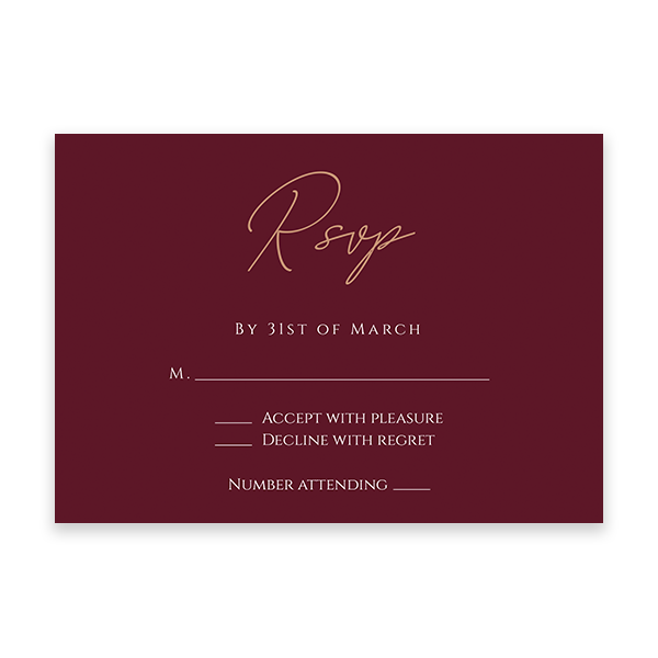 Vino RSVP cards