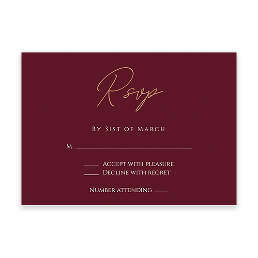 Vino RSVP cards