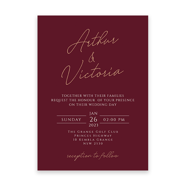 Vino Wedding invitations