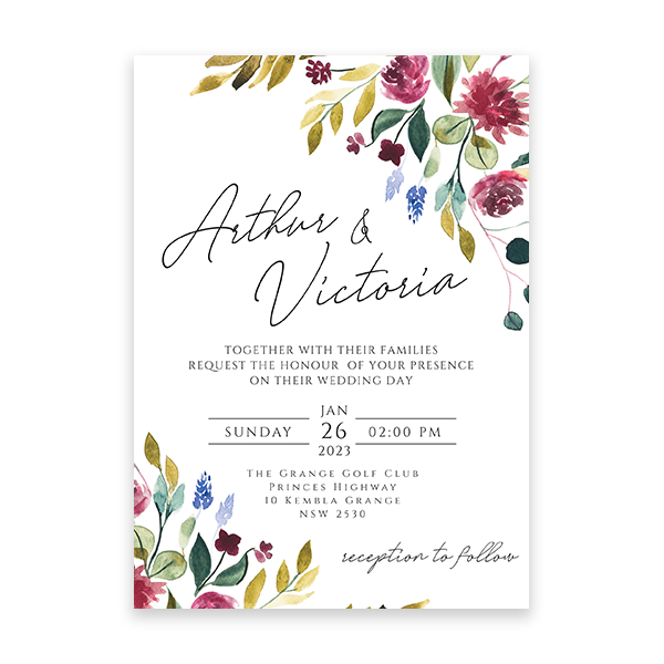 Vinum Wedding invitations