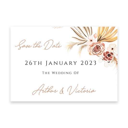 Wheat Save the Date cards