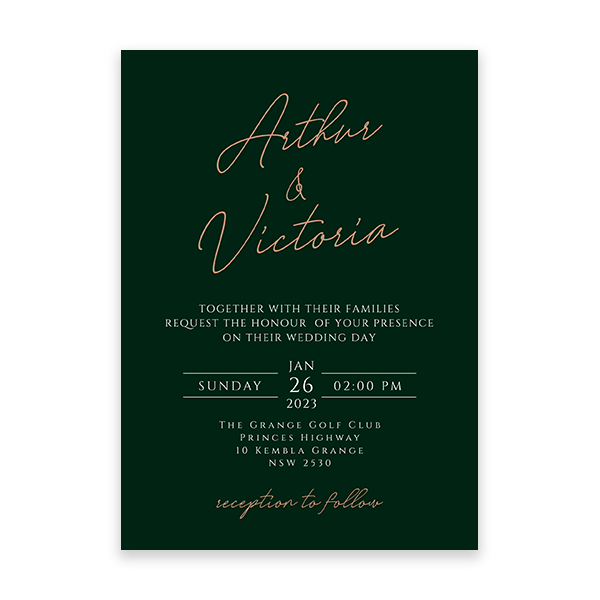 Forest Wedding invitations